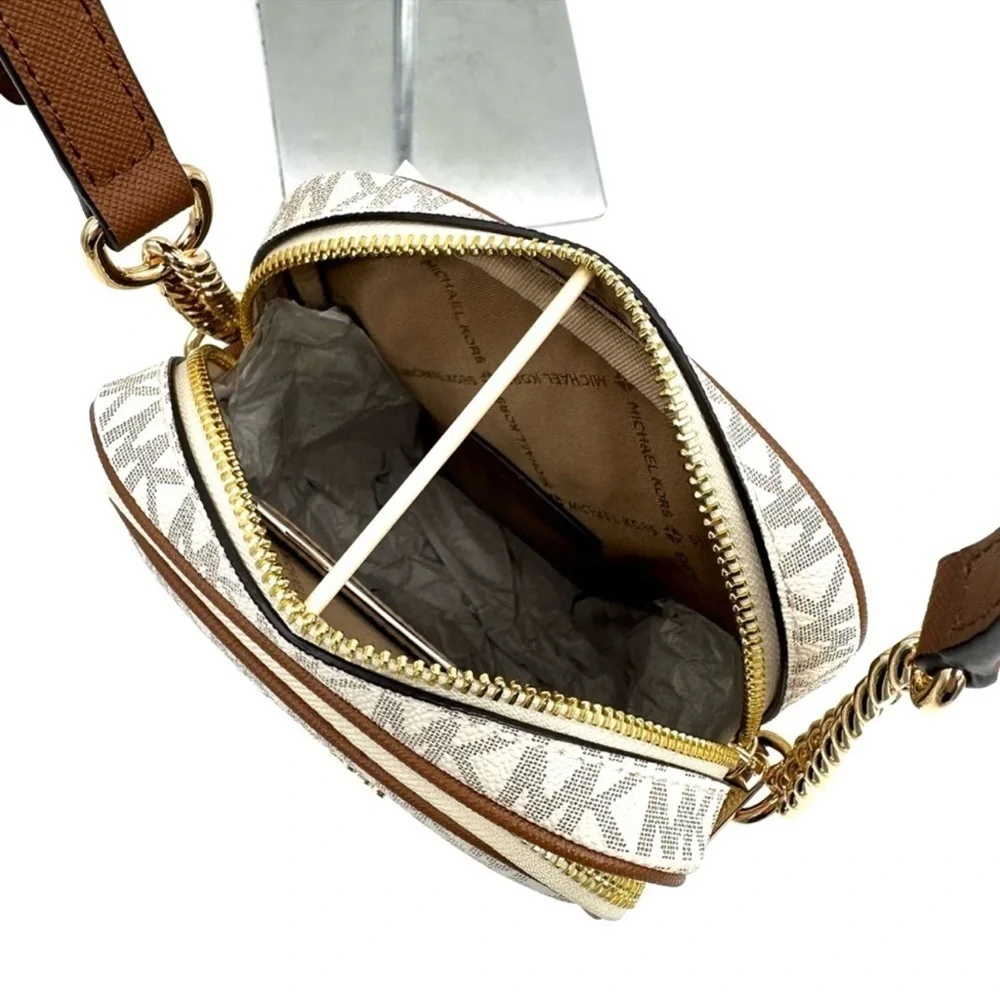 Michael Kors Medium NS Chain Xbody Bag Vanilla